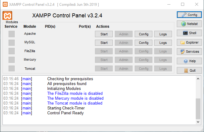 XAMPP servidor web Windows 6