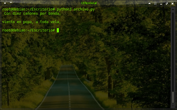 Leer una linea de archivo txt en python