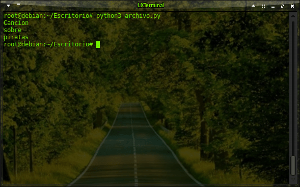 Escribir una secuencia en un archivo usando python