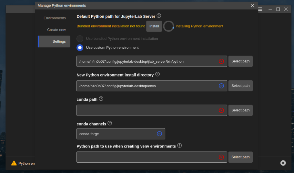instalar entorno virtual en jupyter notebook