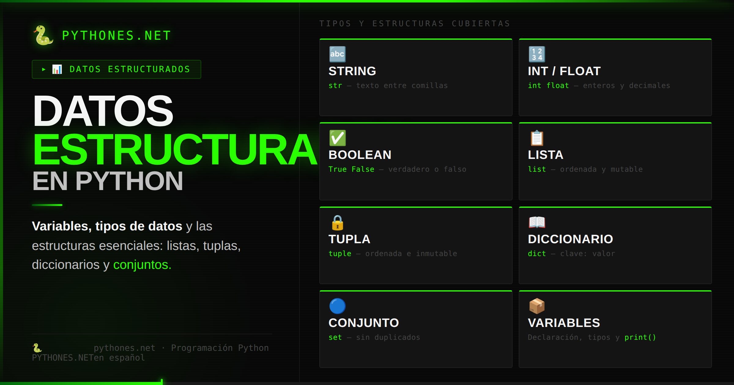 datos estructurados en python