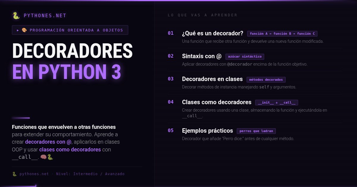 Decoradores en Python - Programación OOP