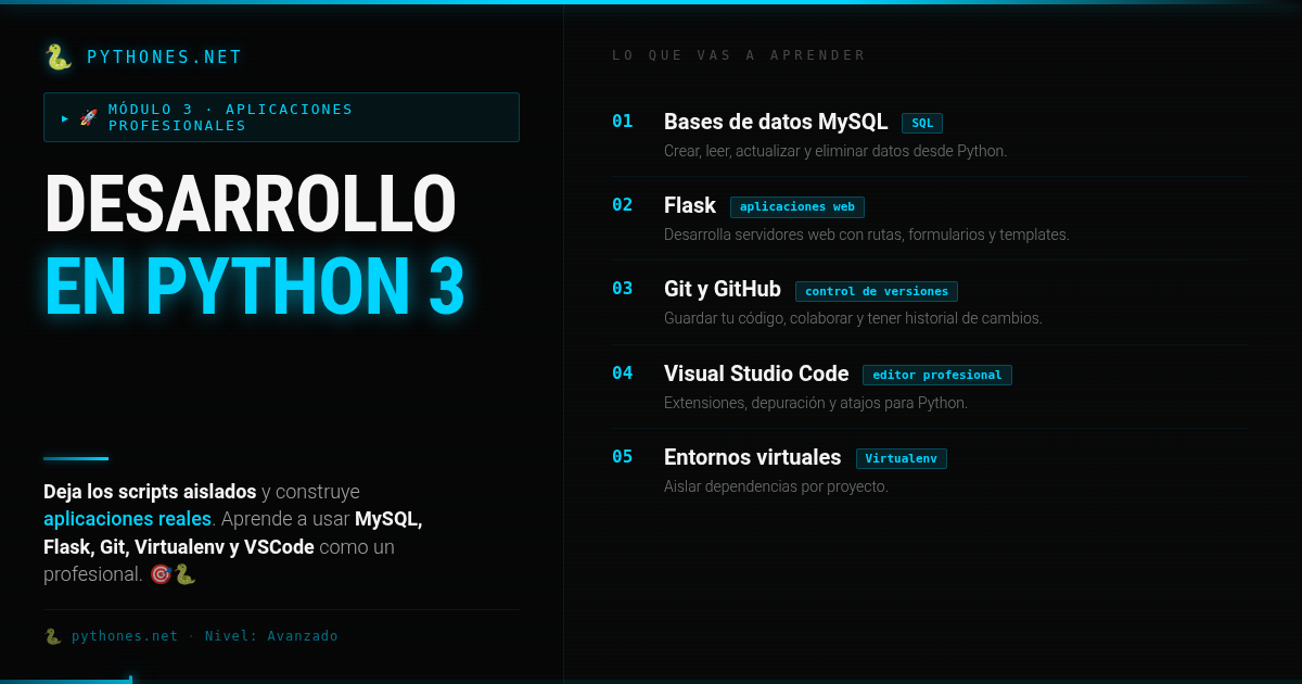 Desarrollo de aplicaciones en Python