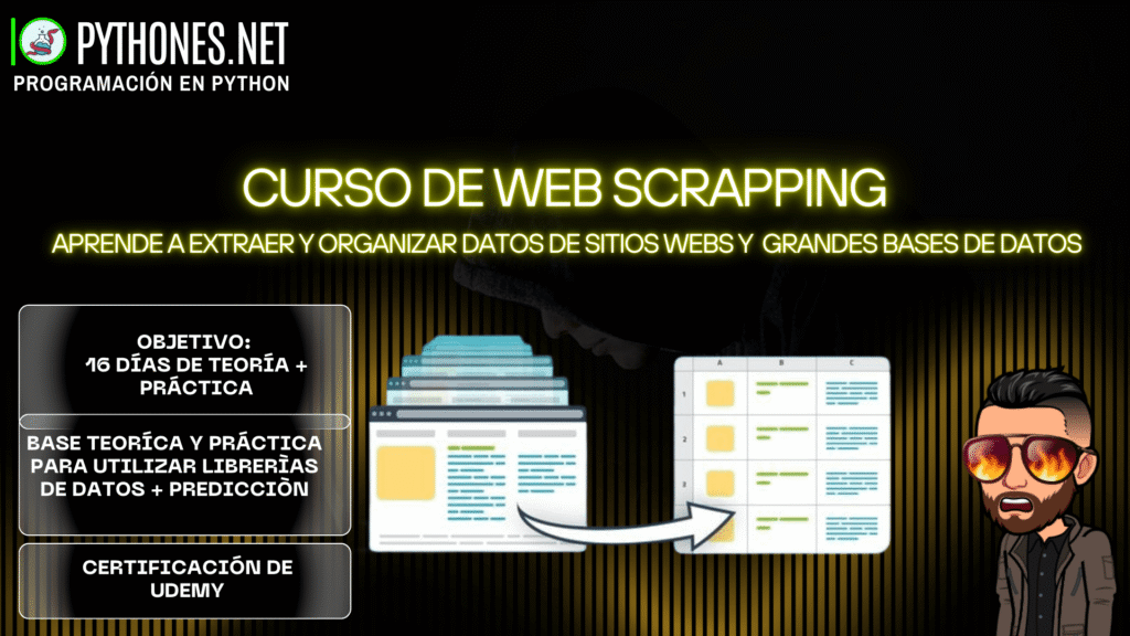 Curso maestro de Web Scraping: Extracción de Datos de la Web