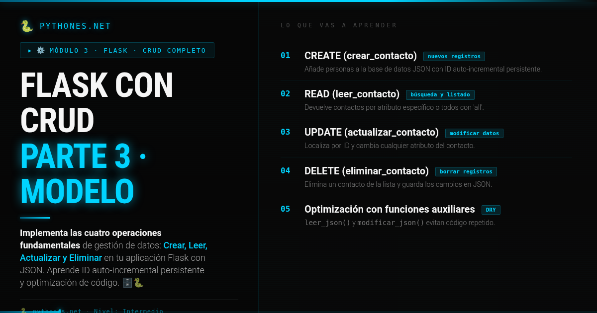 Aplicaciones Flask con CRUD · Parte 3