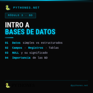 Bases de datos en python introducción