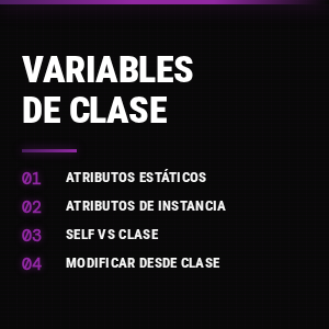 Variables de clase estáticas e instancia