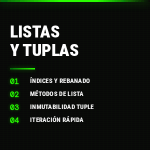 Listas y tuplas en Python