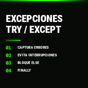 Manejo de excepciones en Python