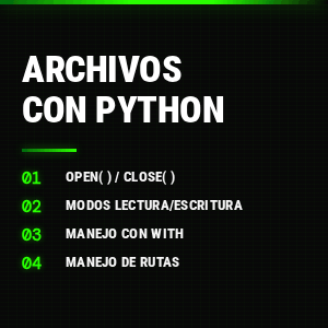 Trabajar con archivos en Python