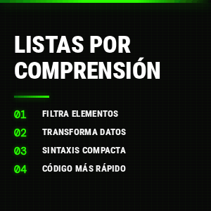 Listas por comprensión en Python
