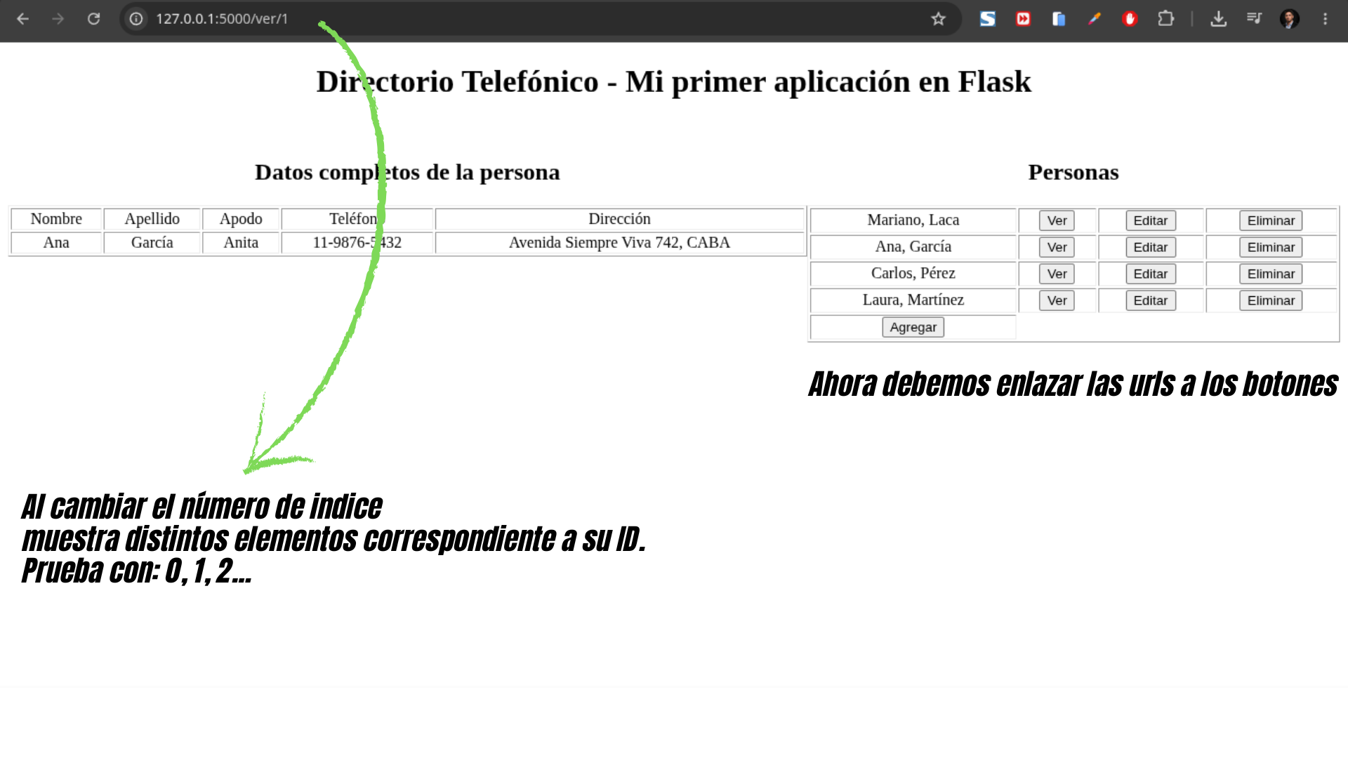Rutas estáticas y dinámicas en flask